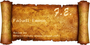 Faludi Emese névjegykártya